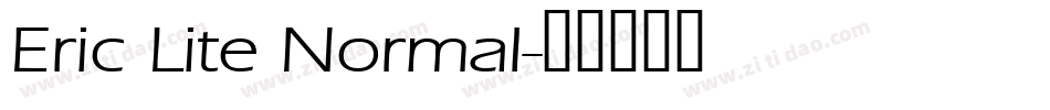 Eric Lite Normal字体转换